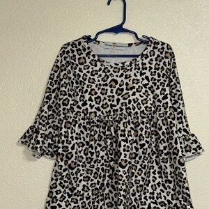 Leopard Print Women's Top
